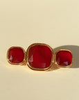 Vintage Geometric Natural Stone Brooch - floysun