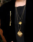 Handcrafted Pearl Flower Necklace with Freshwater Pearl
