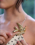 Vintage High - Jewelry Hummingbird Brooch - floysun